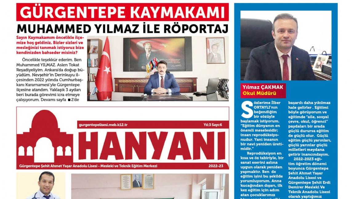 HANYANI GAZETESİ 6. SAYIMIZ